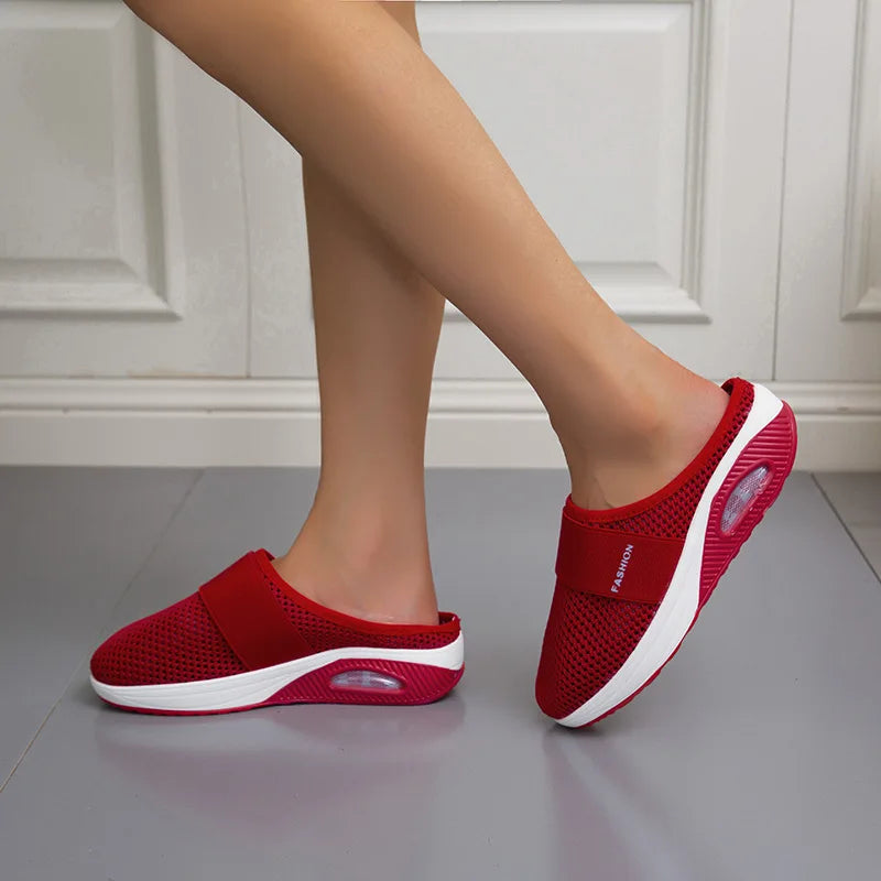 Women's Casual Orthopedic Platform Sandals, Non-Slip Diabetic Walking Slippers