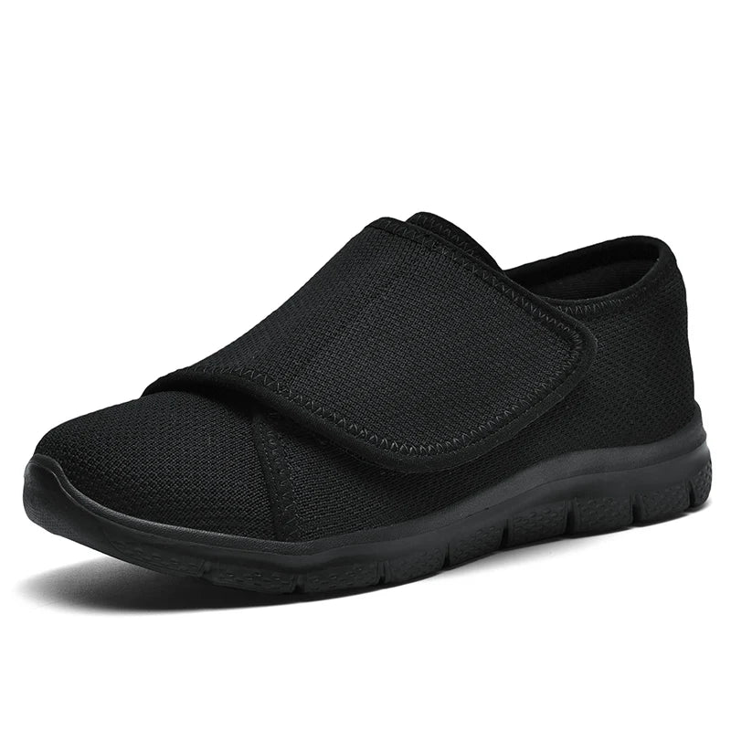 Women's Orthopedic Wide Feet Diabetic Shoes, Adjustable Eversion Casual Walking Shoes