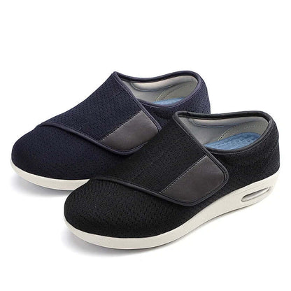 Men's Orthopedic Wide Feet Diabetic Shoes, Adjustable Walking Sneakers