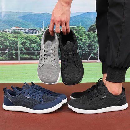 Men's Wide Toe Shoes -Retro Casual Breathable Mesh