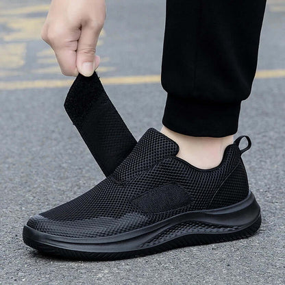 Men's Orthopedic Wide Feet Casual Diabetic Walking Shoes, Adjustable Eversion