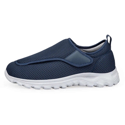 Men's diabetic non-slip orthopedic slip-on shoes for plantar fasciitis.
