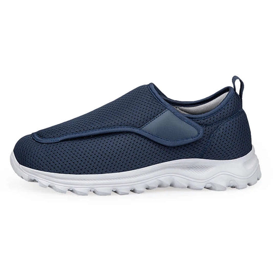 Men's diabetic non-slip orthopedic slip-on shoes for plantar fasciitis.
