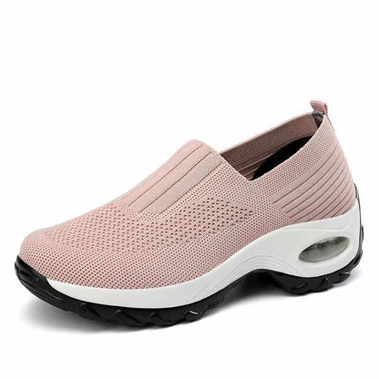Women's Slip-On Orthopedic Walking Shoes with Mesh and PlaWomen's Slip-On Orthopedic Shoes:  Effortless Comfort: Supportive Sliptform Sole..
