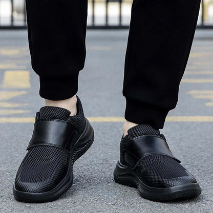 Men's Orthopedic Wide Feet Casual Diabetic Walking Shoes, Adjustable Eversion