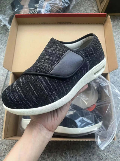 Men's Orthopedic Wide Feet Diabetic Shoes, Adjustable Walking Sneakers