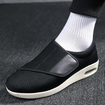 Men's Orthopedic Wide Feet Diabetic Shoes, Adjustable Walking Sneakers