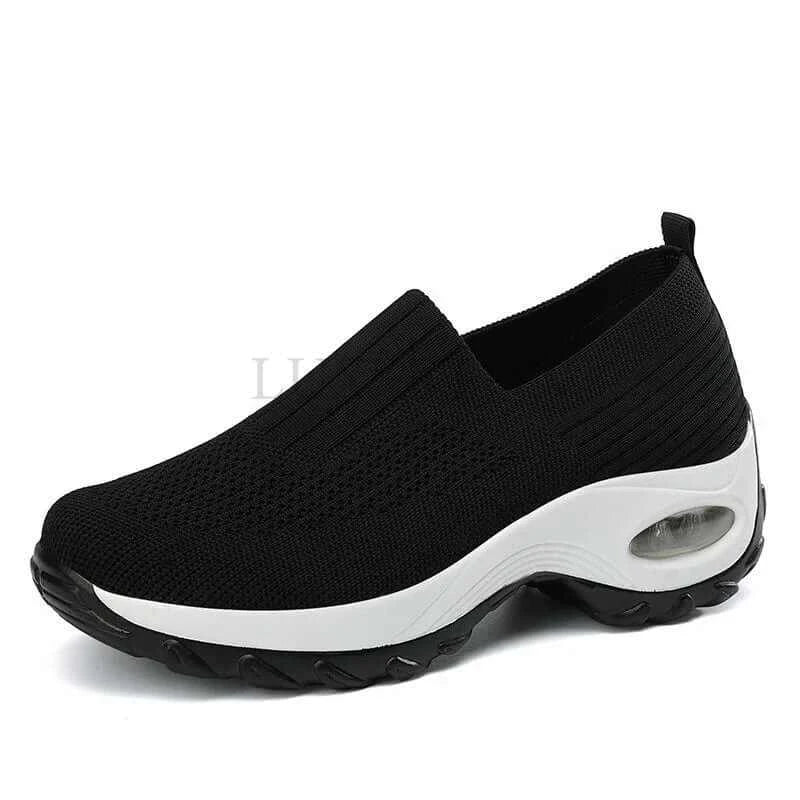Women's Slip-On Orthopedic Walking Shoes with Mesh and PlaWomen's Slip-On Orthopedic Shoes:  Effortless Comfort: Supportive Sliptform Sole..